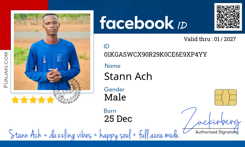 Facebook ID Card