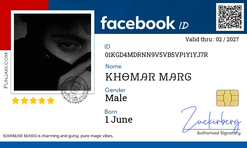 Facebook ID Card