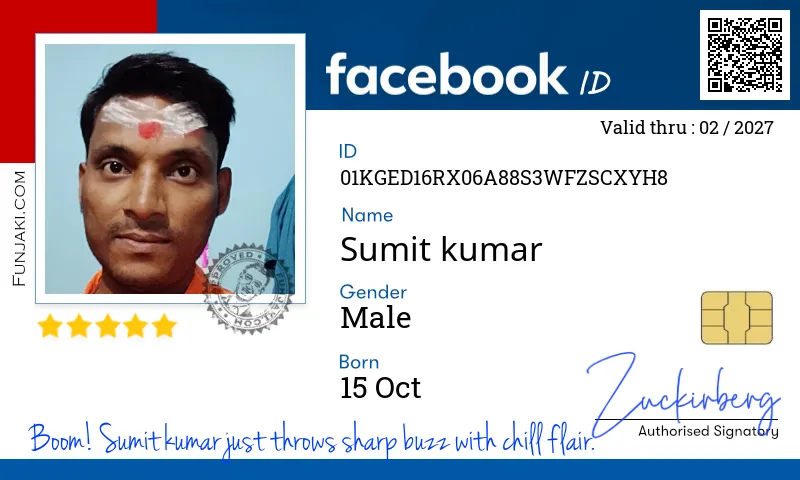 Facebook ID Card