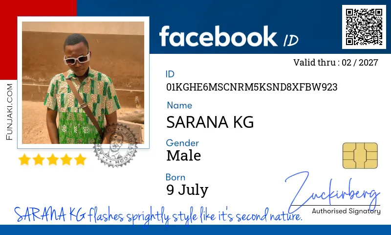 Facebook ID Card