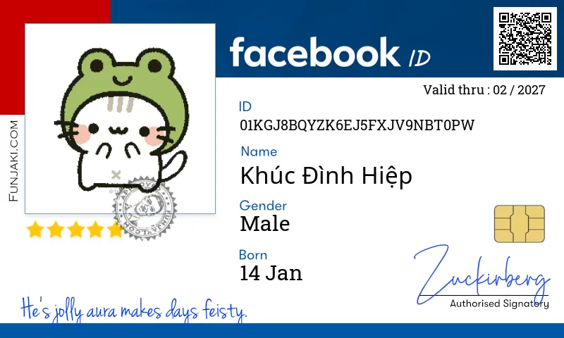 Facebook ID Card