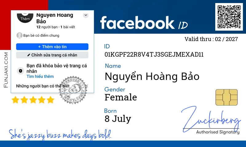 Facebook ID Card