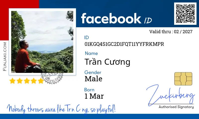 Facebook ID Card