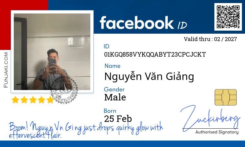 Facebook ID Card