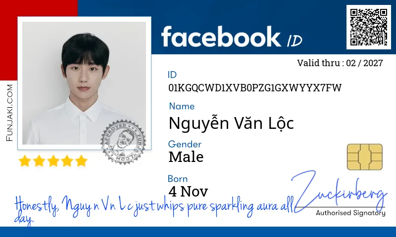 Facebook ID Card