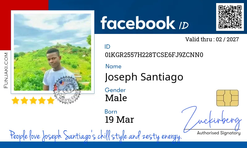 Facebook ID Card