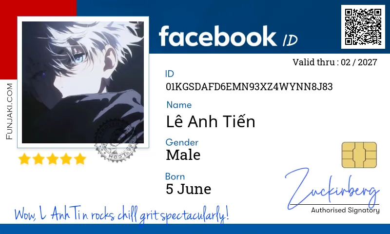 Facebook ID Card