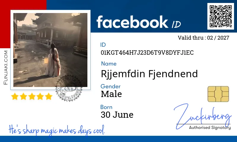 Facebook ID Card