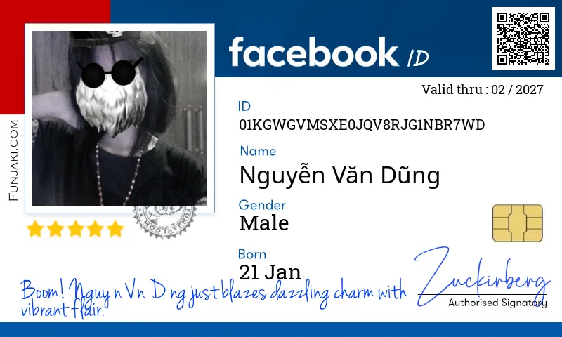 Facebook ID Card