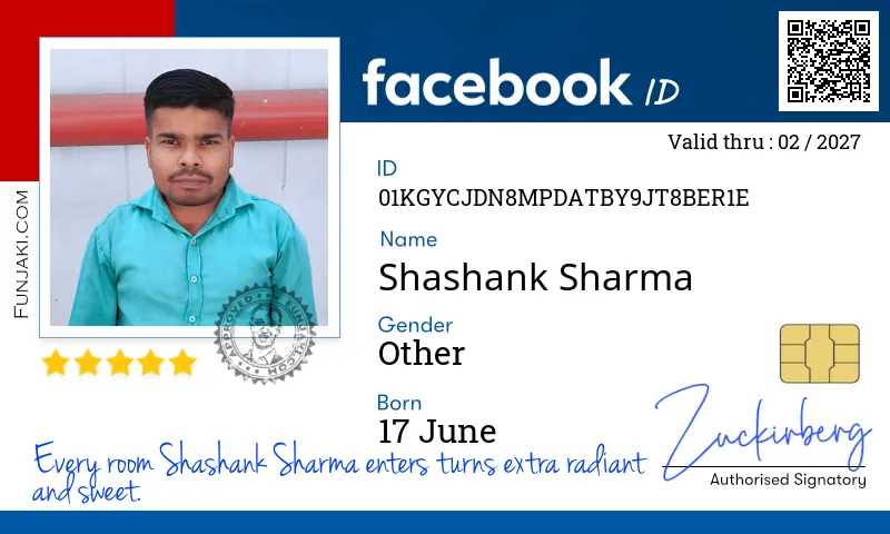 Facebook ID Card