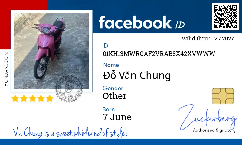 Facebook ID Card