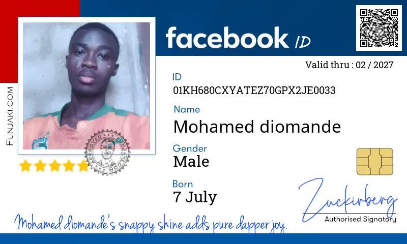 Facebook ID Card