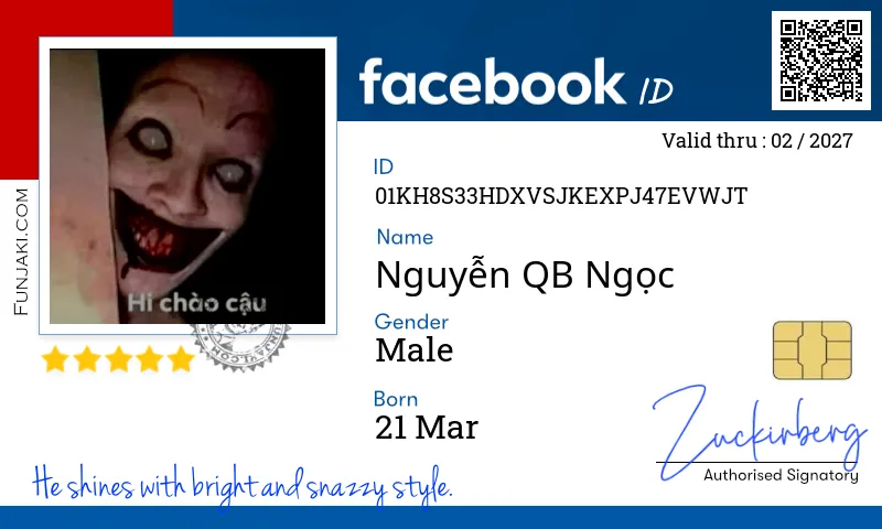 Facebook ID Card