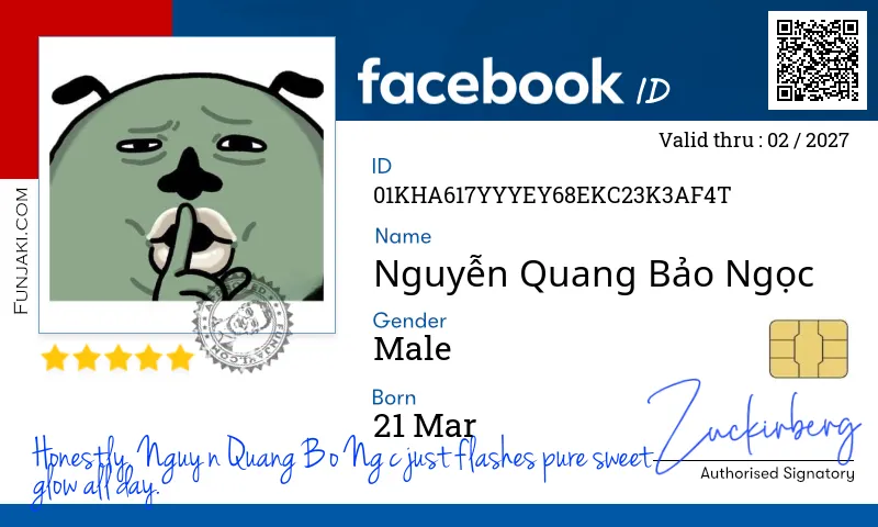 Facebook ID Card