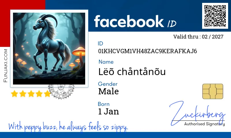 Facebook ID Card