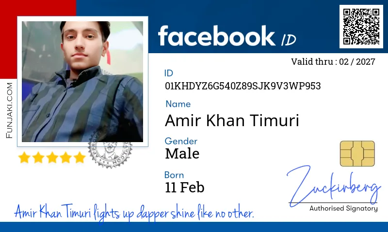 Facebook ID Card