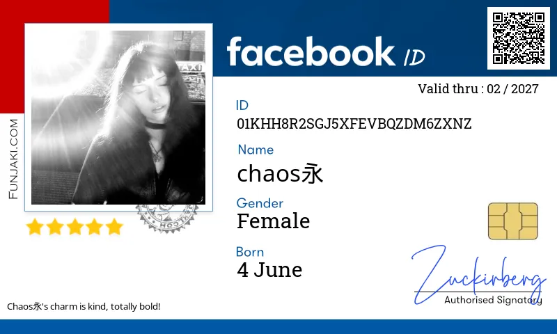 Facebook ID Card