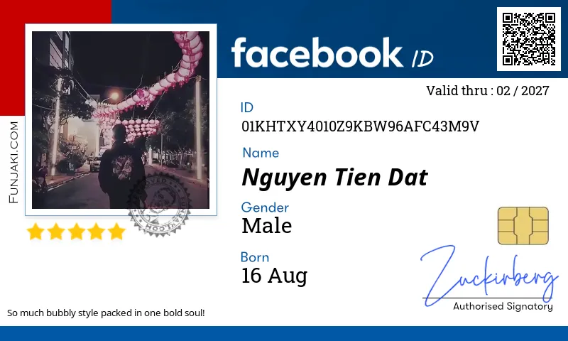 Facebook ID Card