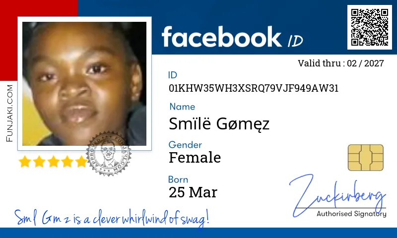 Facebook ID Card