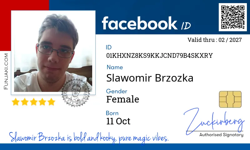 Facebook ID Card