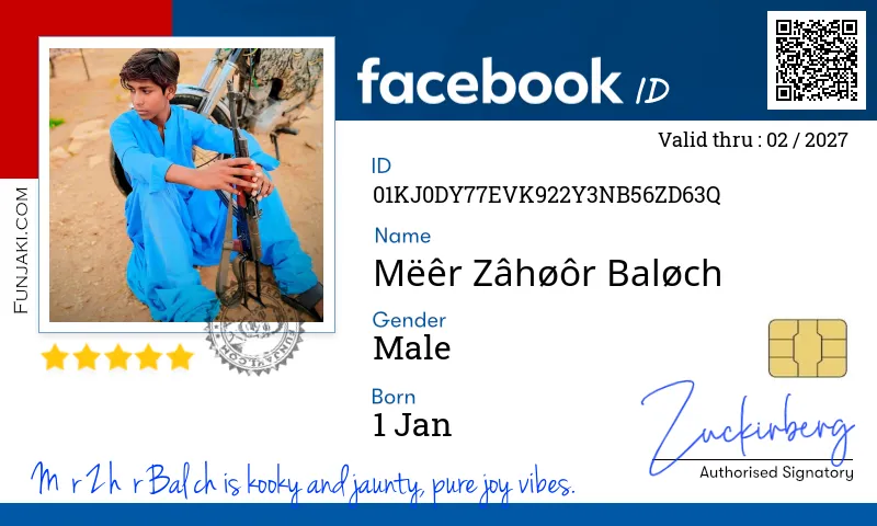 Facebook ID Card
