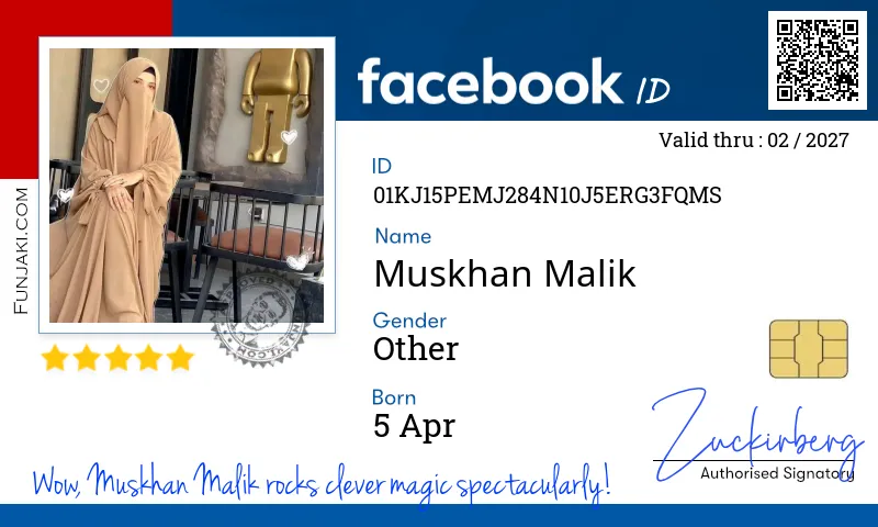 Facebook ID Card