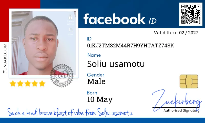 Facebook ID Card