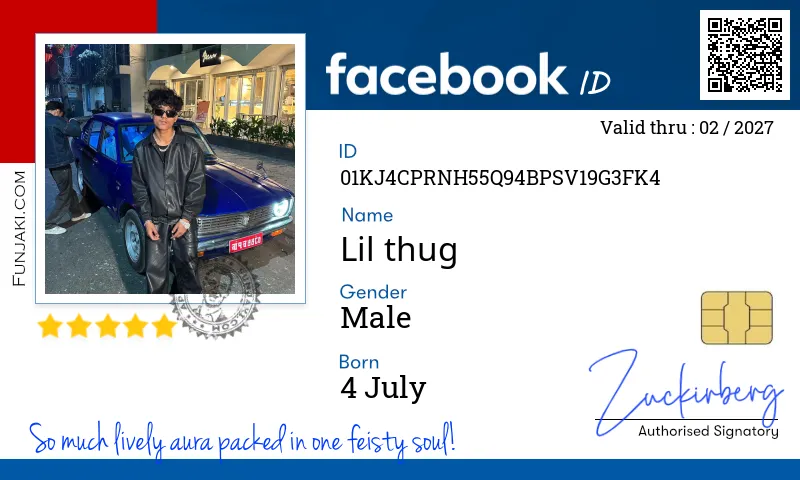 Facebook ID Card