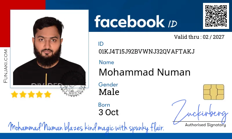 Facebook ID Card