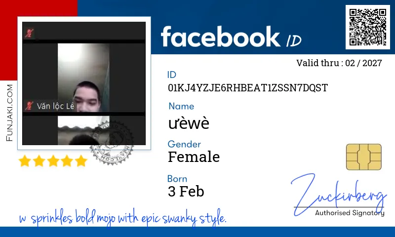 Facebook ID Card