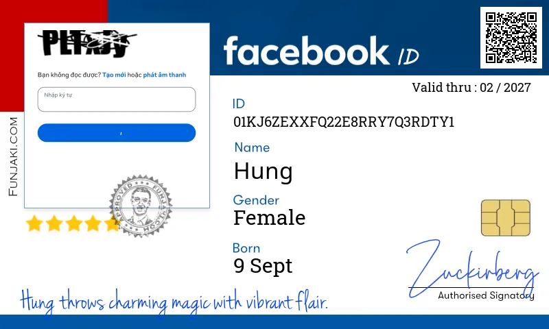 Facebook ID Card