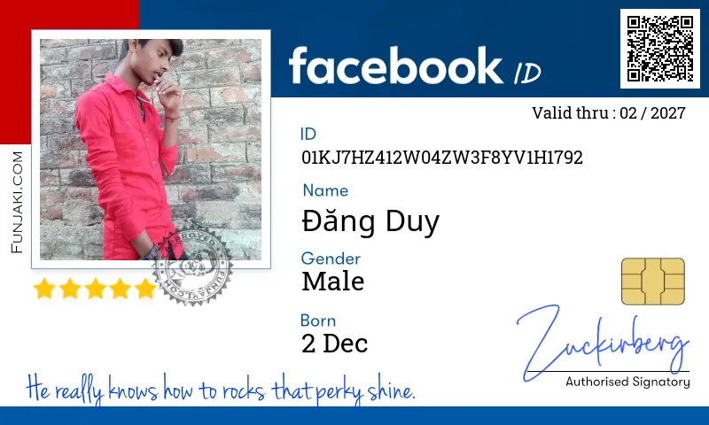 Facebook ID Card