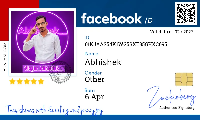 Facebook ID Card