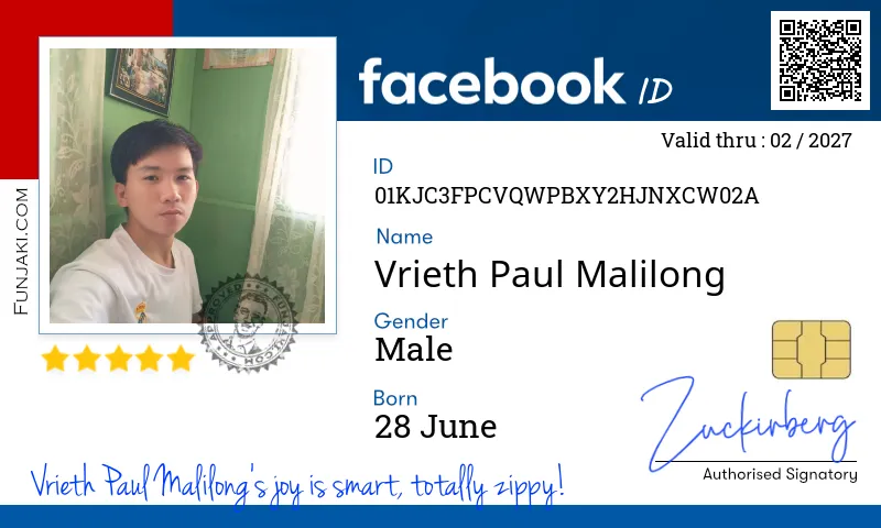 Facebook ID Card