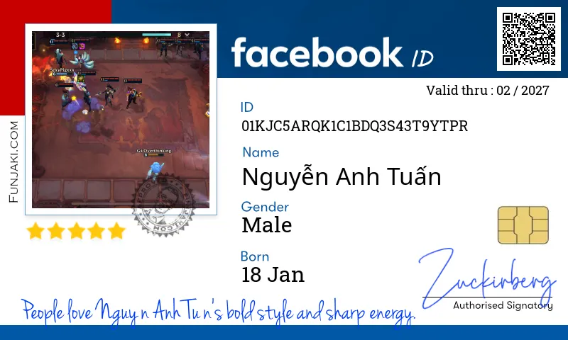 Facebook ID Card