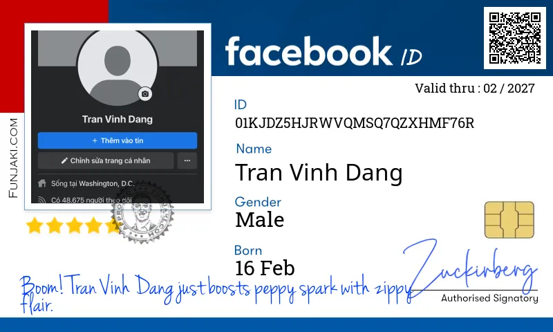 Facebook ID Card
