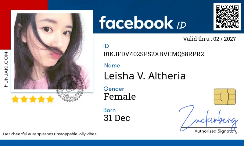 Facebook ID Card