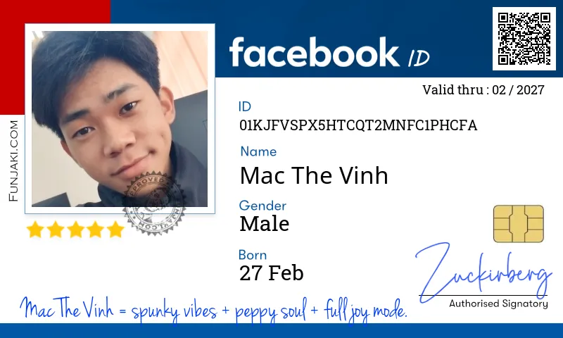 Facebook ID Card