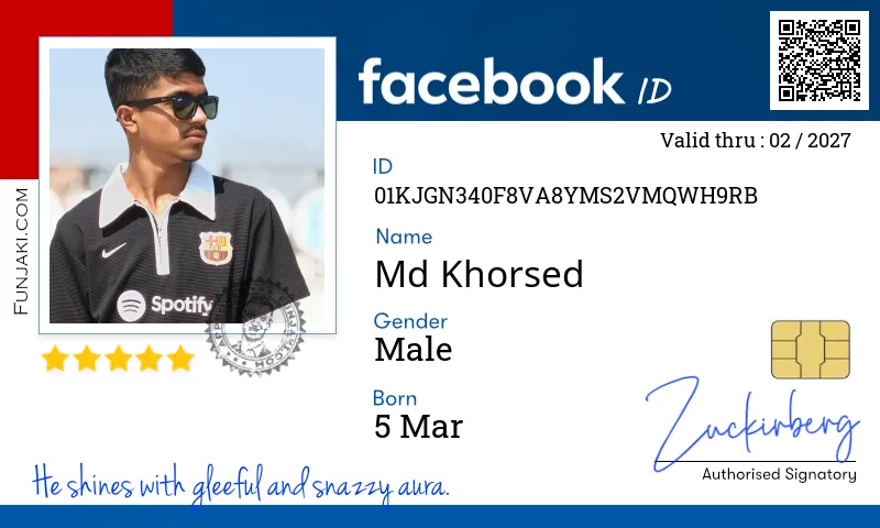Facebook ID Card