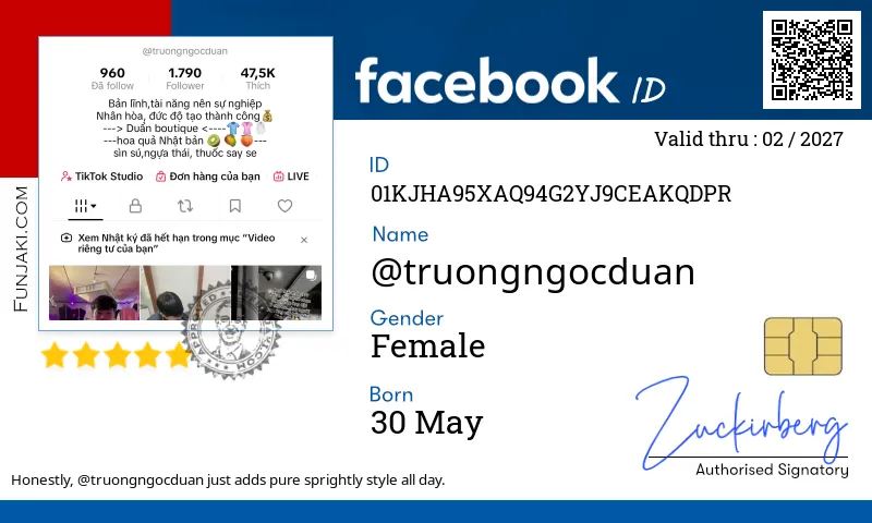 Facebook ID Card
