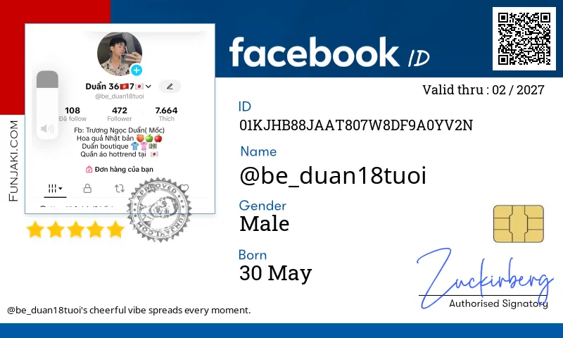 Facebook ID Card