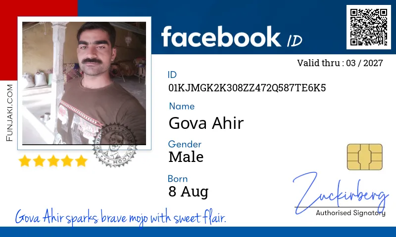 Facebook ID Card