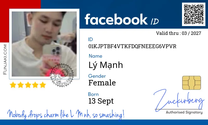 Facebook ID Card