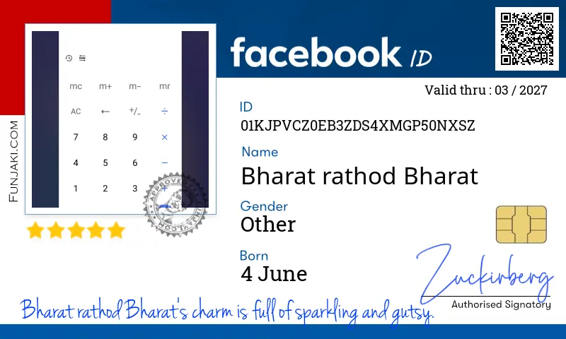 Facebook ID Card