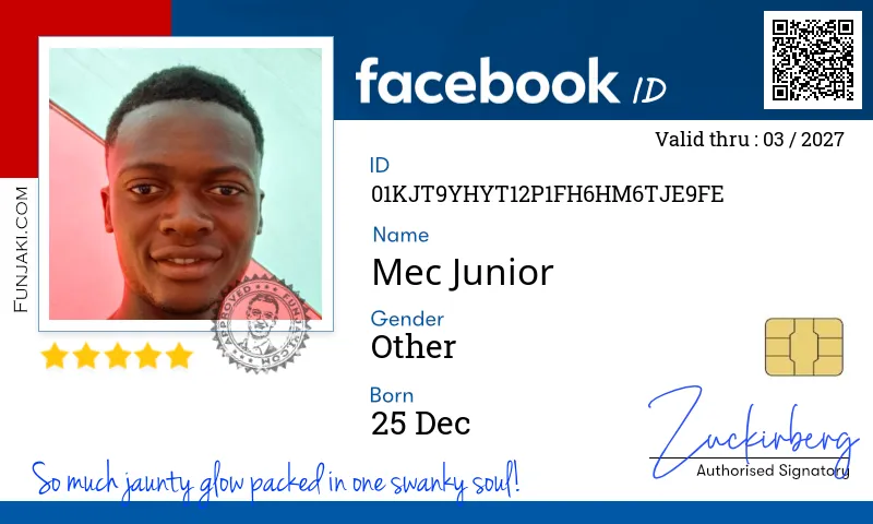 Facebook ID Card