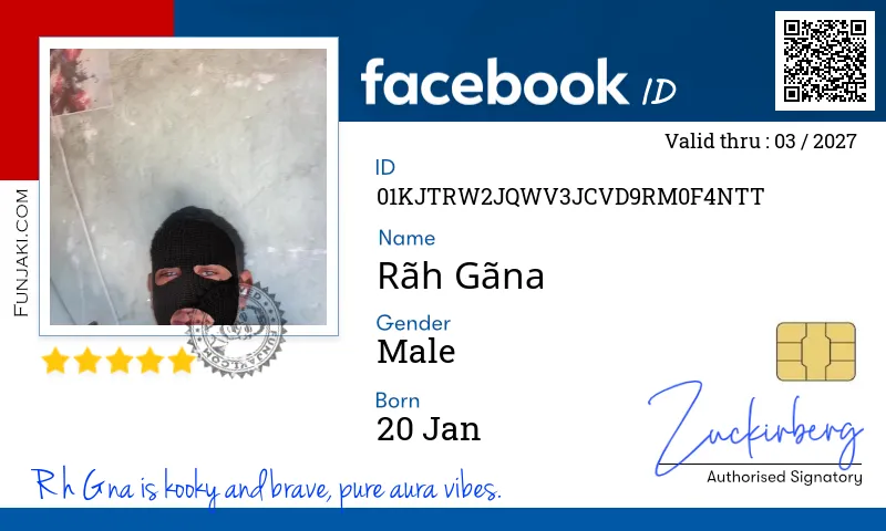 Facebook ID Card