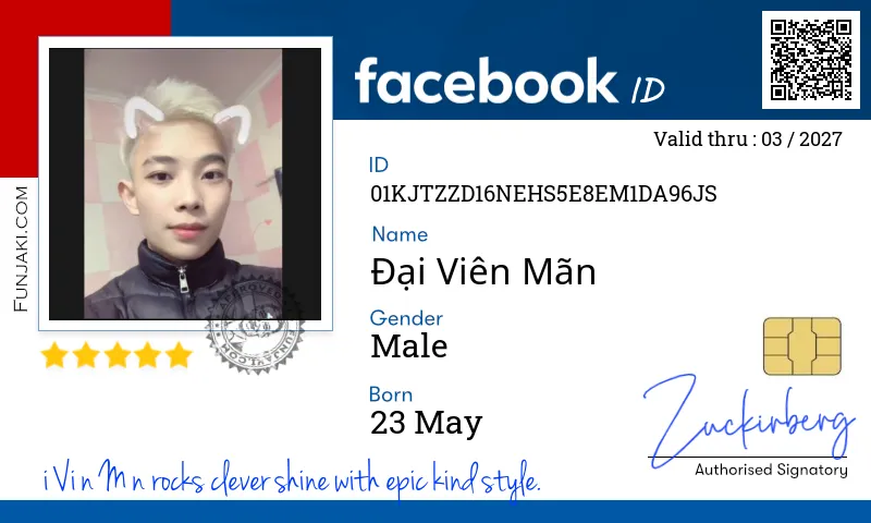 Facebook ID Card
