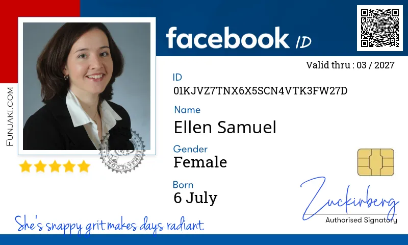 Facebook ID Card