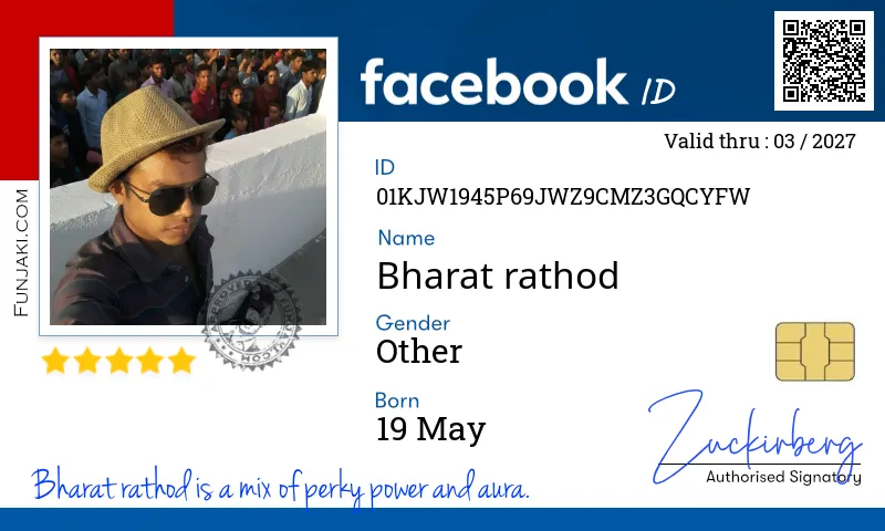 Facebook ID Card