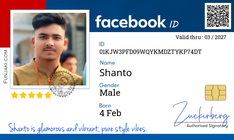 Facebook ID Card